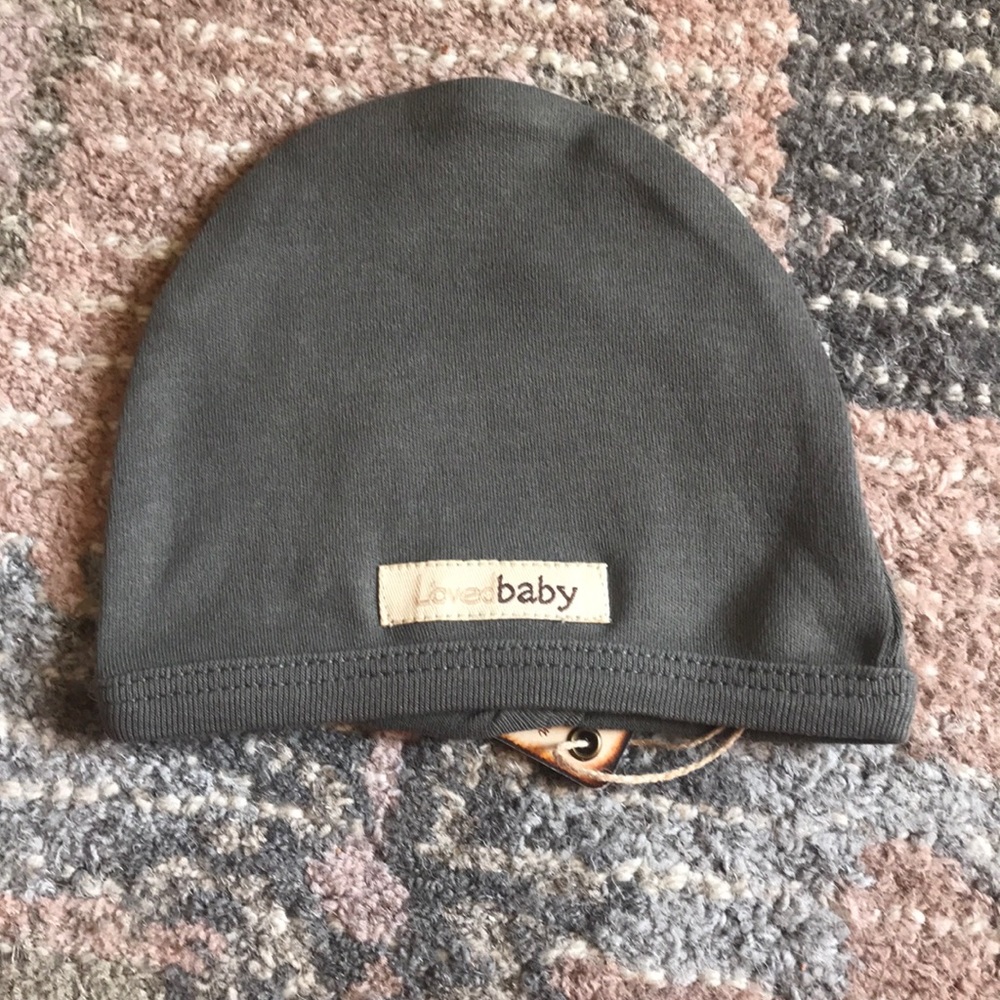 L’ovedbaby Grey Organic Cotton Cap